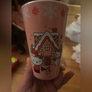 Hello kitty Christmas plastic cup